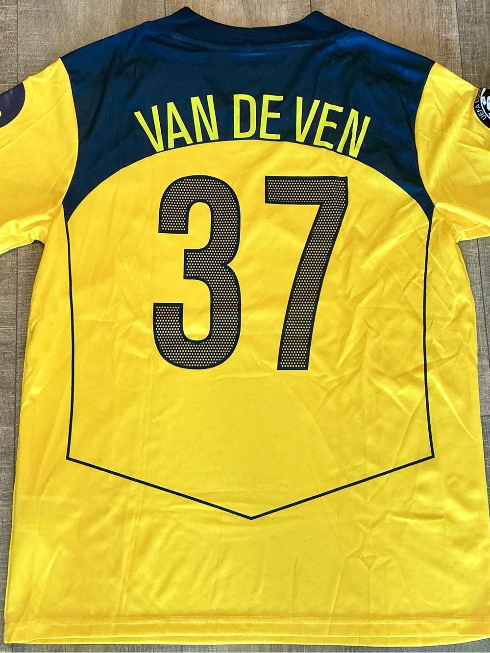 Nike Tottenham Hotspur Micky Van De Van #37 Yellow and Navy AIA Football Jersey